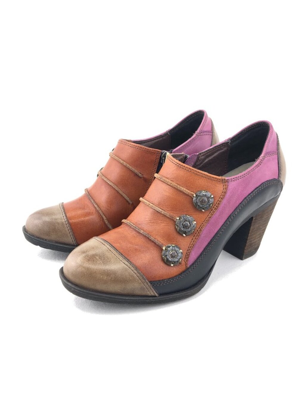 L'Artiste by Spring Step Blueberry Colorblock Ankle Boots EUR 39 - Picture 3 of 13